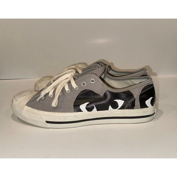 Converse Comme des Garçons PLAY x Jack Purcell 'Drizzle Black' Size 13 - Picture 3 of 11
